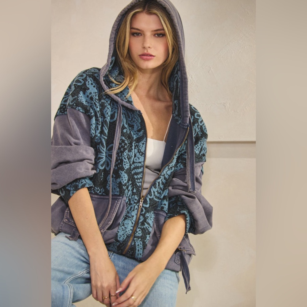 Oli & Hali Blue and Black Utility Jacket - Picture 3 of 5